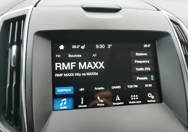 Ford EDGE cena 115900 przebieg: 143100, rok produkcji 2018 z Brześć Kujawski małe 497